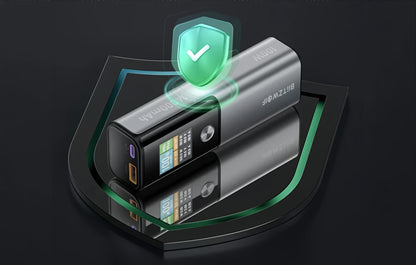 Batería Externa BlitzWolf BW-P23, 14000mAh, 100W, QC + PD, 1 x USB-A - 1 x USB-C, Gris