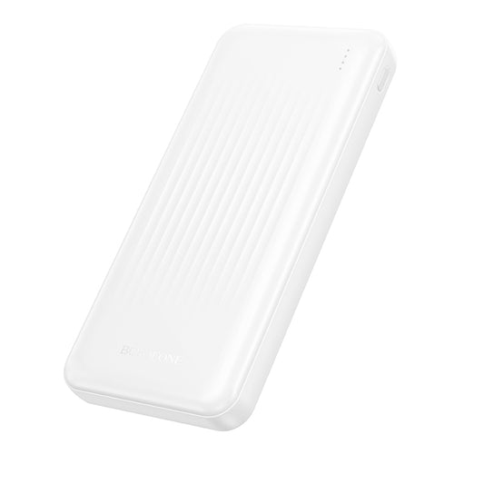 Batería Externa Borofone BJ78 Clever, 10000mAh, 10W, 2 x USB-A, Blanca