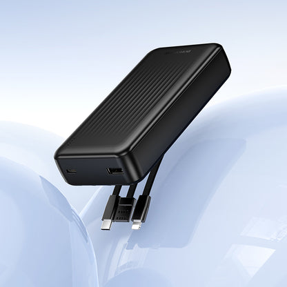 Batería Externa Borofone BJ79 Clever, 20000mAh, 10W, 1 x Lightning - 1 x USB-A - 1 x USB-C, Negra