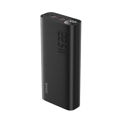 Batería Externa BWOO BO-P44, 20000mAh, 22.5W, QC + PD, 1 x USB-C - 2 x USB-A, Negra