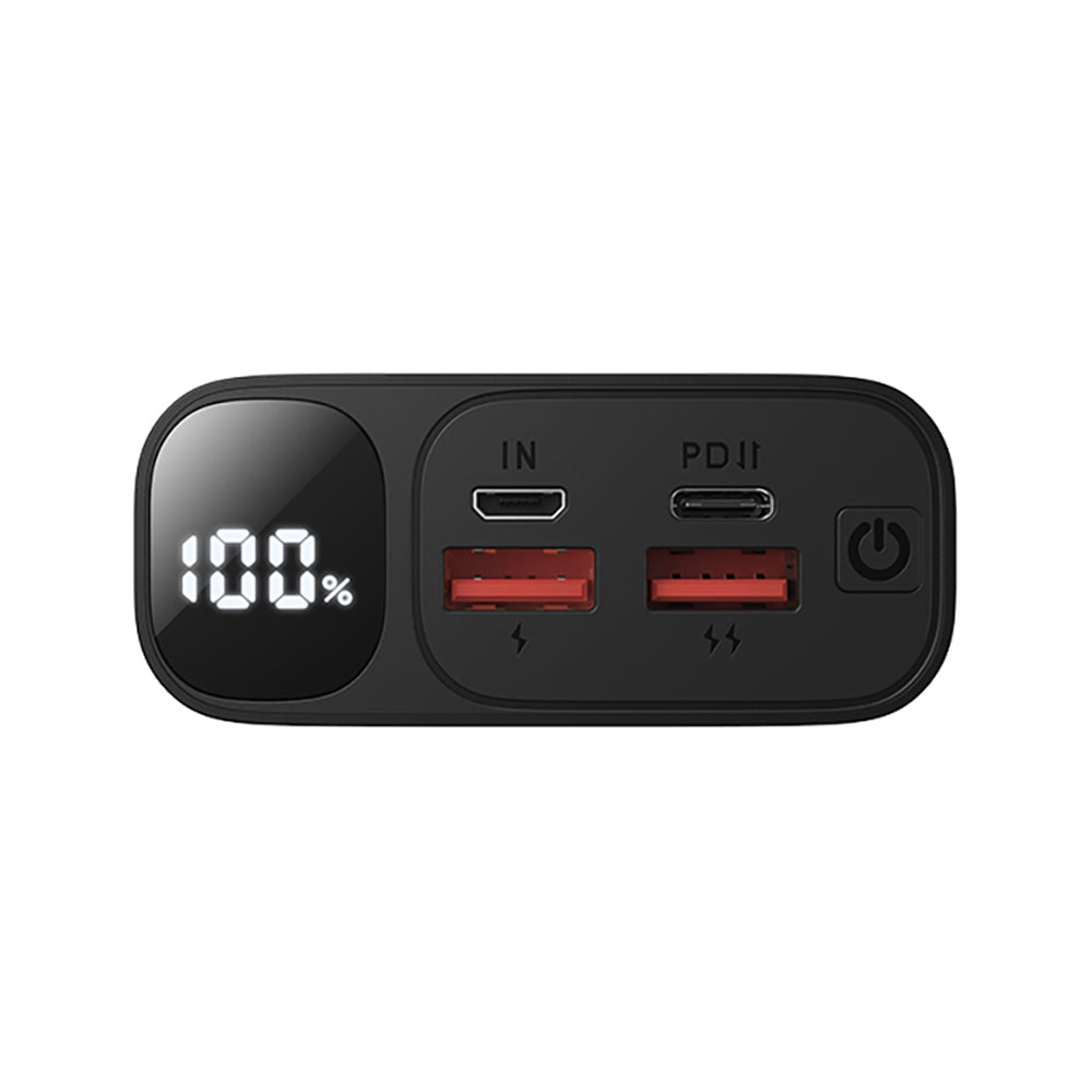 Batería Externa BWOO BO-P44, 20000mAh, 22.5W, QC + PD, 1 x USB-C - 2 x USB-A, Negra