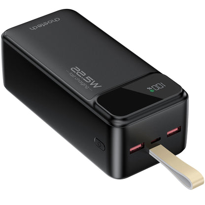 Choetech B731 Batería externa, 40000mAh, 22.5W, QC + PD, 1 x USB-C - 2 x USB-A, Negro 