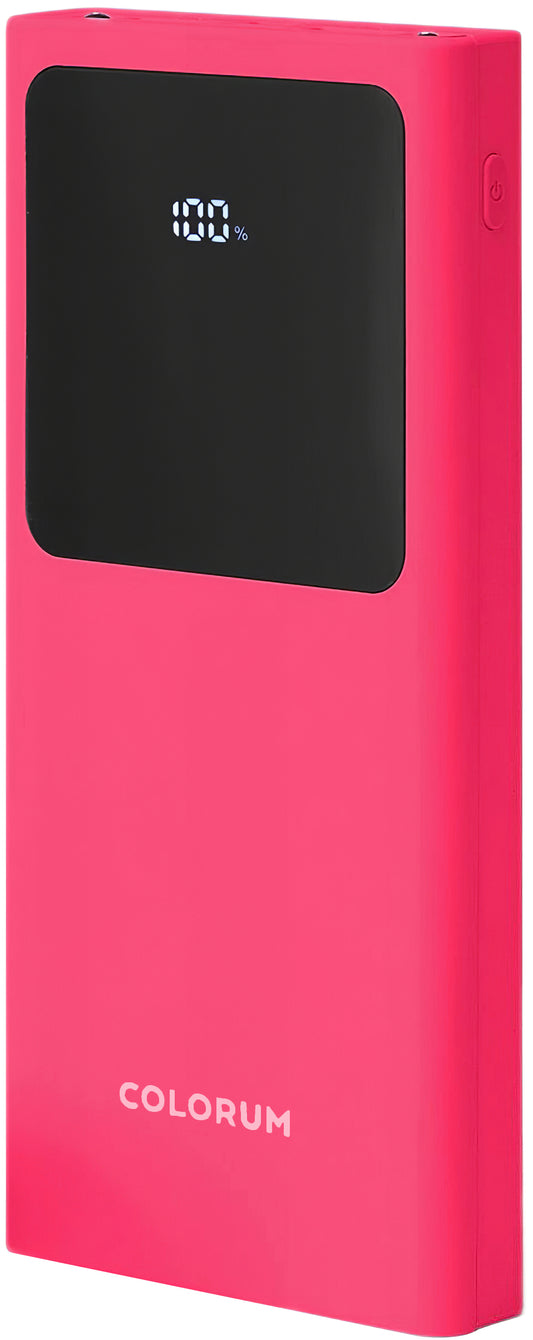 Batería externa Colorum CPB10-02, 10000mAh, 10W, 2 x USB-A, Magenta