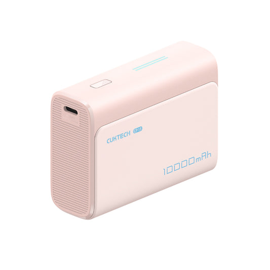 Batería Externa Cuktech CP13, 10000mAh, 30W, QC + PD, 1 x USB-A - 1 x USB-C, Rosa CUK0PB100DPK