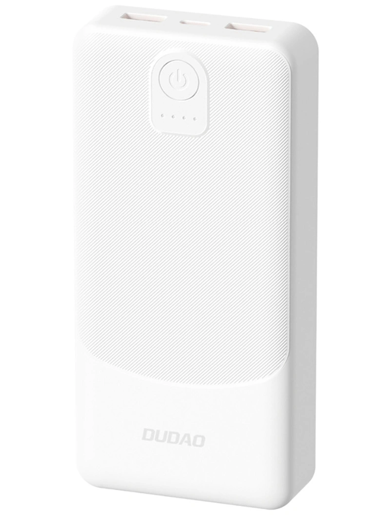 Batería Externa Dudao K10Pro, 20000mAh, 12W, 2 x USB-A, Blanca