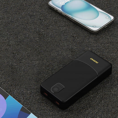 Batería Externa Dudao K10Pro, 20000mAh, 12W, 2 x USB-A, Negra