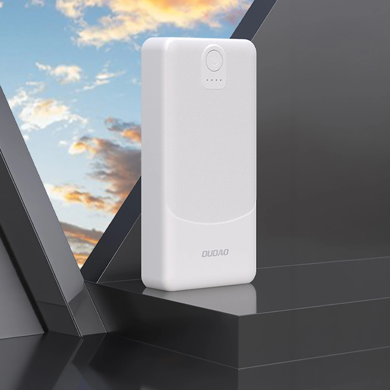 Batería Externa Dudao K10Pro, 20000mAh, 12W, 2 x USB-A, Blanca