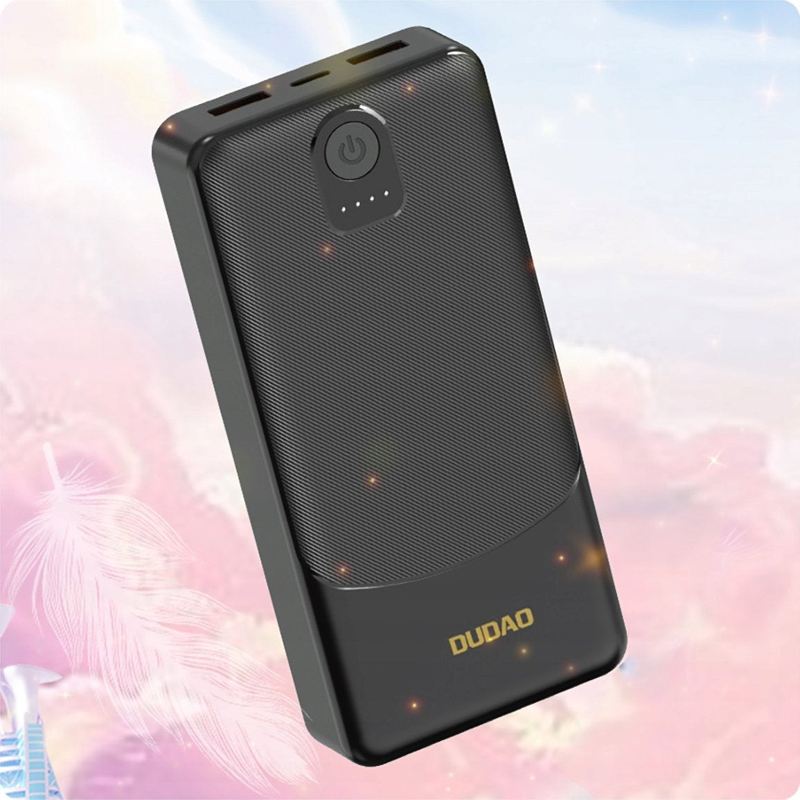 Batería Externa Dudao K10Pro, 20000mAh, 12W, 2 x USB-A, Negra