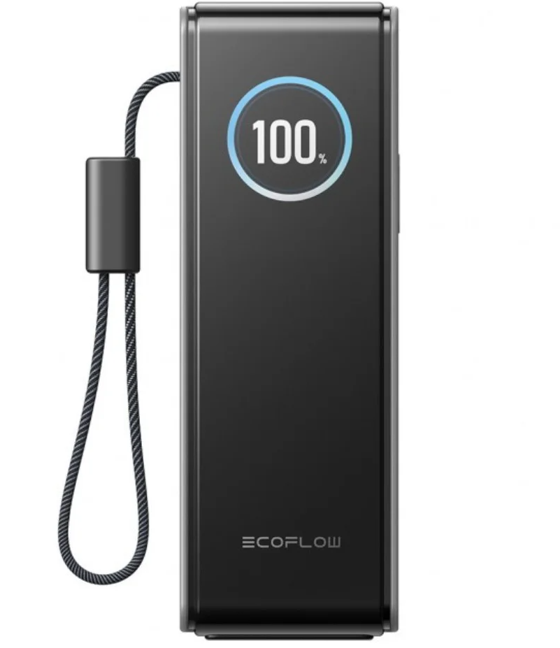 Batería Externa EcoFlow Rapid, 25000mAh, 170W, QC + PD, 1 x USB-A - 3 x USB-C, Gris
