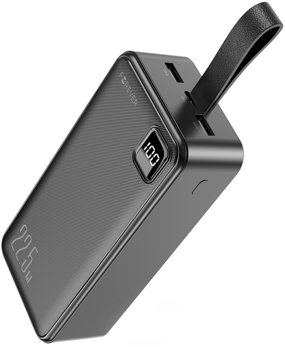 Batería externa Forever TB-300XL, 30000 mAh, 22,5 W, QC + PD, 1 x USB-C - 2 x USB-A, negra