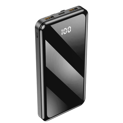 Forever TB-411 Batería externa, 10000mAh, 10W, 1 x Lightning - 1 x microUSB - 1 x USB-C - 2 x USB-A, Negro