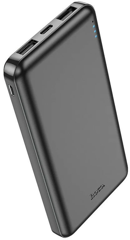 Batería Externa HOCO J100, 10000mAh, 10W, 2 x USB-A, Negra