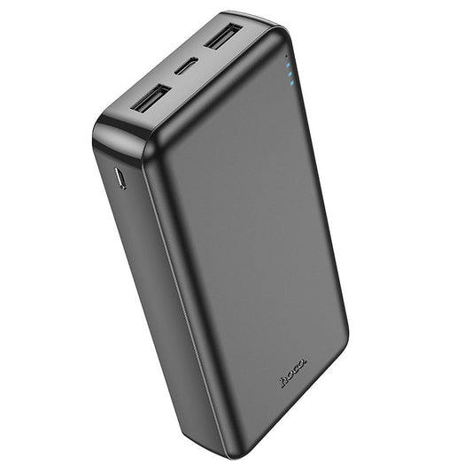 Batería Externa HOCO J100A, 20000mAh, 10W, 2 x USB-A, Negra