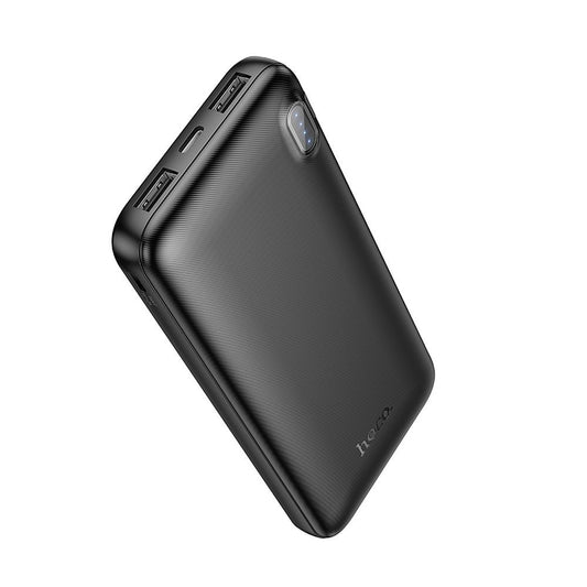 Batería Externa HOCO J128, 10000mAh, 10W, 2 x USB-A, Negra