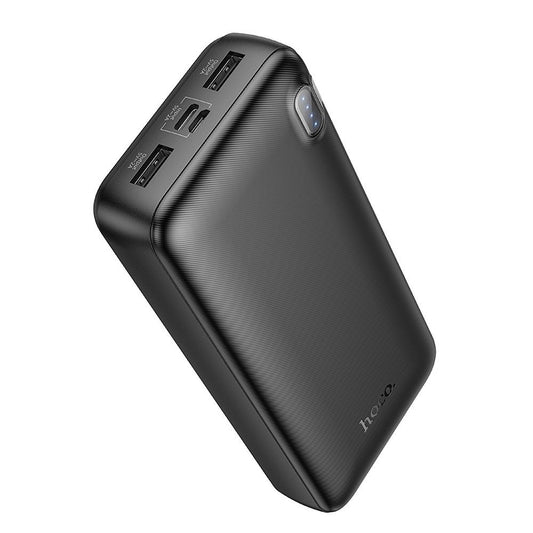 Batería Externa HOCO J128A, 20000mAh, 10W, 2 x USB-A, Negra