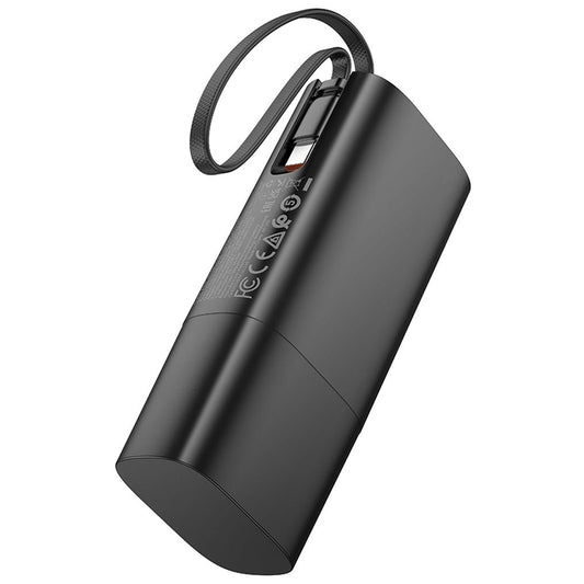 Batería externa HOCO J148 2 en 1, 5000 mAh, 20 W, PD, 2 x USB-C, negra