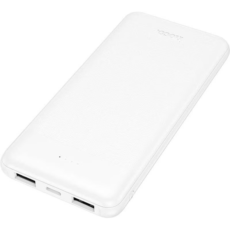 Batería Externa HOCO J153 Stability, 10000mAh, 10W, 2 x USB-A, Blanca