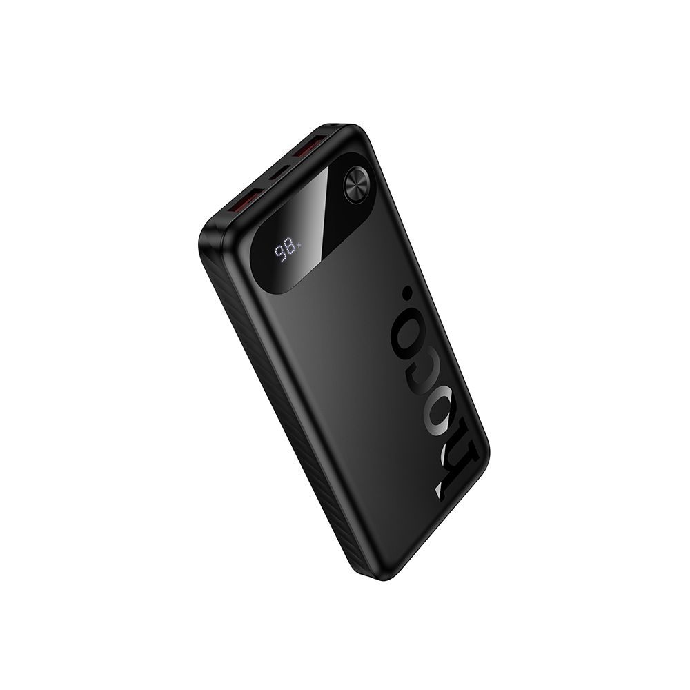 Batería Externa HOCO J154, 10000mAh, 22.5W, QC + PD, 1 x USB-C - 2 x USB-A, Negra