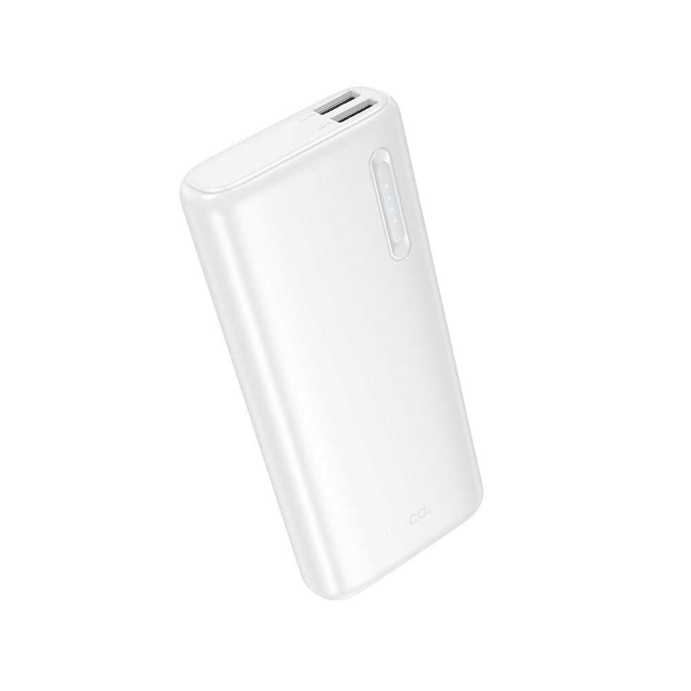 Batería Externa HOCO J158A, 10000mAh, 10W, 2 x USB-A, Blanca