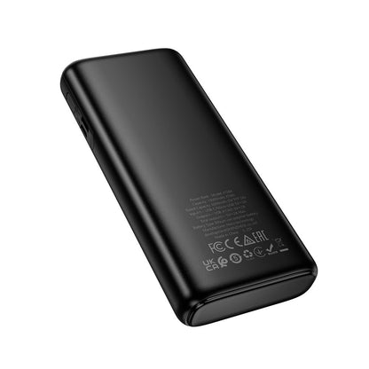 HOCO J158A External Battery, 10000mAh, 10W, 2 x USB-A, Black