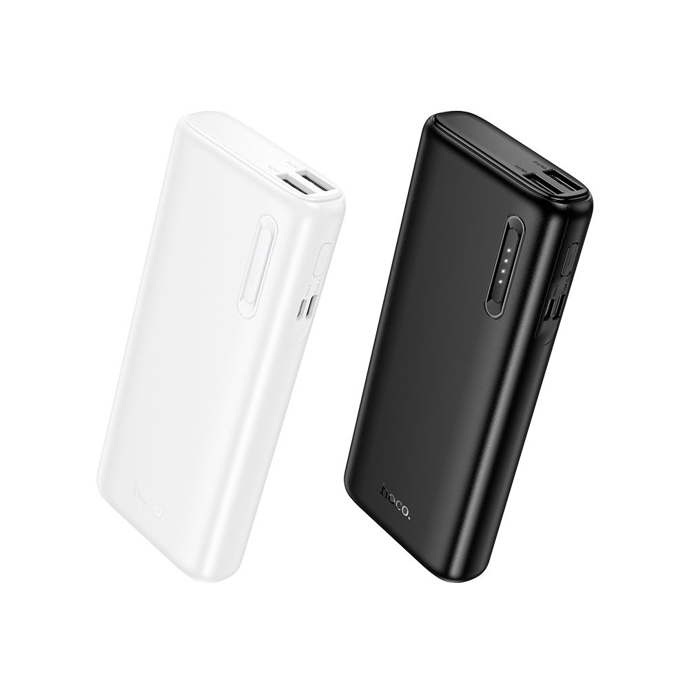 Batería Externa HOCO J158A, 10000mAh, 10W, 2 x USB-A, Blanca