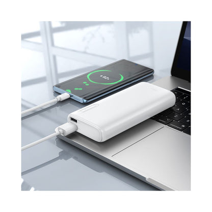 Batería Externa HOCO J158A, 10000mAh, 10W, 2 x USB-A, Blanca