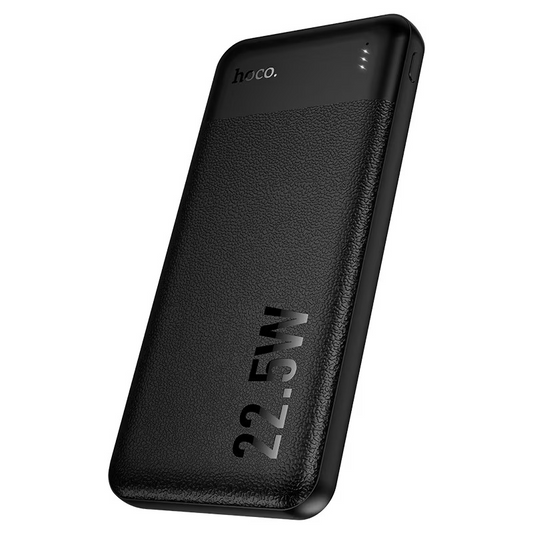 Batería externa HOCO J159 Essence, 10000 mAh, 22,5 W, QC + PD, 1 x USB-C - 2 x USB-A, negra

