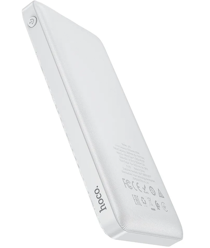 Batería Externa HOCO J72, 10000mAh, 10W, 2 x USB-A, Blanca