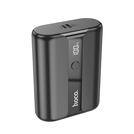 Batería externa HOCO Q3 Pro, 10000 mAh, 22,5 W, QC + PD, 1 x USB-A - 1 x USB-C, negra
