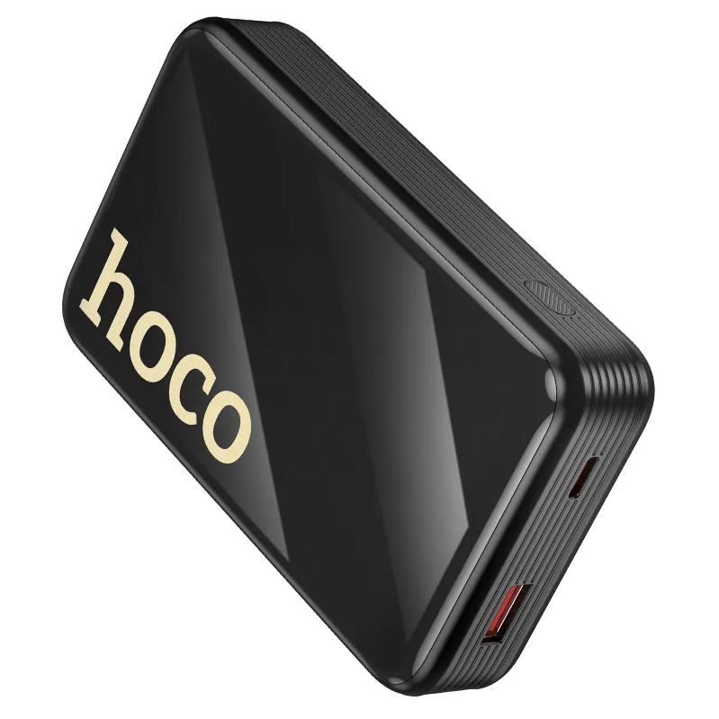 Batería Externa HOCO Q37A, 20000mAh, 22.5W, QC + PD, 1 x Lightning - 1 x USB-A - 2 x USB-C, Negra