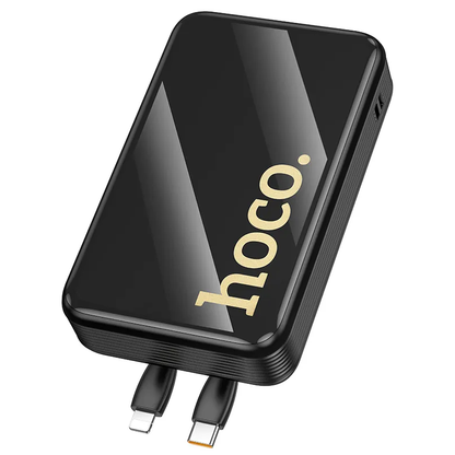Batería Externa HOCO Q37A, 20000mAh, 22.5W, QC + PD, 1 x Lightning - 1 x USB-A - 2 x USB-C, Negra
