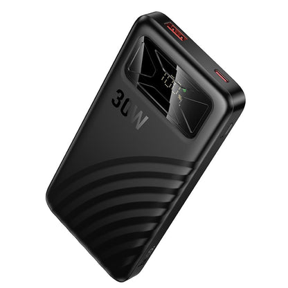 Batería externa HOCO Q42, 10000 mAh, 30 W, QC + PD, 1 x USB-A - 1 x USB-C, negra