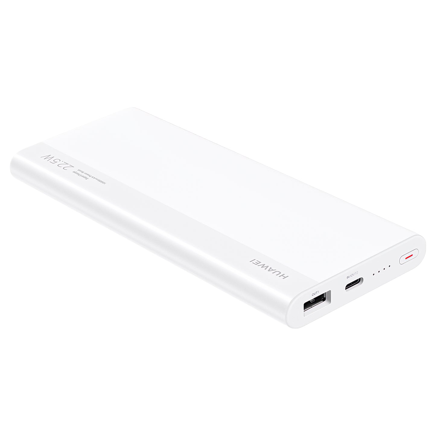 Batería externa Huawei SuperCharge, 10000mAh, 22.5W, QC + PD, 1 x USB-A - 1 x USB-C, Blanco 55034445