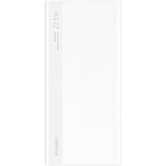 Batería externa Huawei SuperCharge, 10000mAh, 22.5W, QC + PD, 1 x USB-A - 1 x USB-C, Blanco 55034445