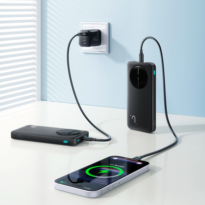 Batería Externa Joyroom JR-PBF12 Pro, 10000mAh, 22.5W, QC + PD, 1 x USB-C - 2 x USB-A, Negra