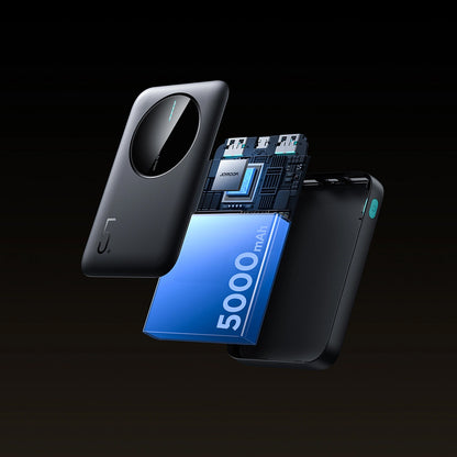 Joyroom JR-PBF13 External Battery, 5000mAh, 12W, 1 x USB-C - 2 x USB-A, Black