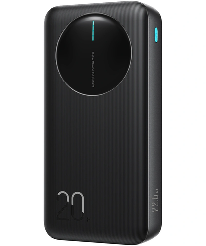 Batería Externa Joyroom JR-PBF14 Pro, 20000mAh, 22.5W, QC + PD, 1 x USB-C - 2 x USB-A, Negra