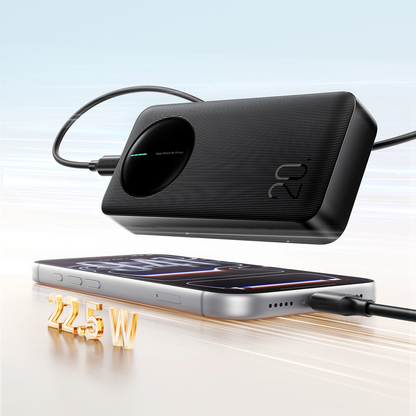 Batería Externa Joyroom JR-PBF14 Pro, 20000mAh, 22.5W, QC + PD, 1 x USB-C - 2 x USB-A, Negra