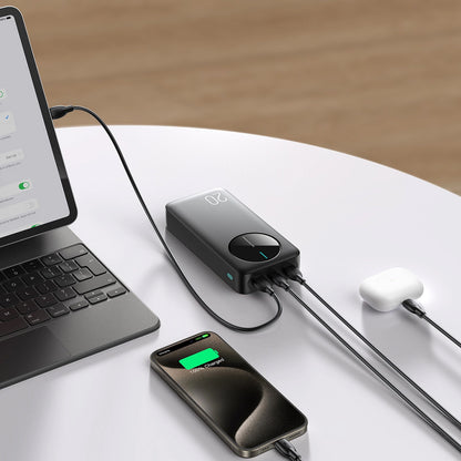 Joyroom JR-PBF14 External Battery, 20000mAh, 12W, 1 x USB-C - 2 x USB-A, Black