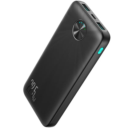 Batería externa Joyroom JR-PBF15, 10000mAh, 22.5W, QC + PD, 1 x USB-C - 2 x USB-A, Negro 