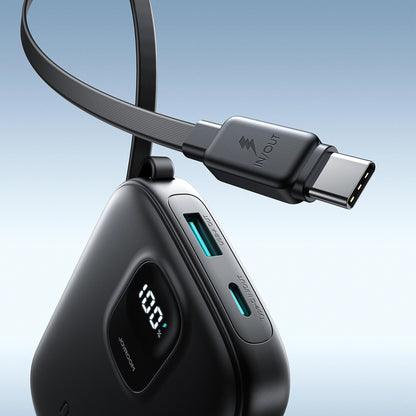 Batería Externa Joyroom JR-PBF17, 10000mAh, 22.5W, QC + PD, 1 x USB-A - 2 x USB-C, Negra