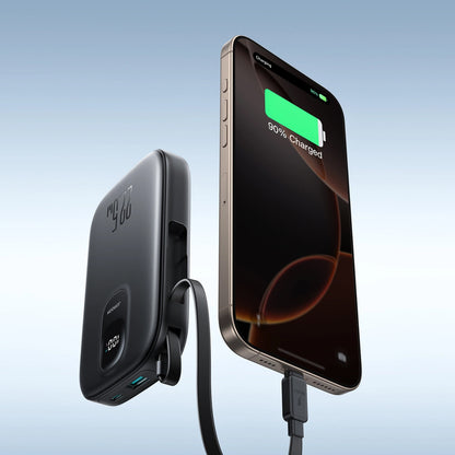 Batería Externa Joyroom JR-PBF17, 10000mAh, 22.5W, QC + PD, 1 x USB-A - 2 x USB-C, Negra