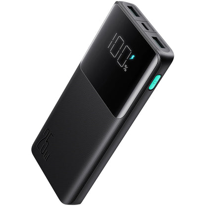 Batería Externa Joyroom JR-PBF20, 10000mAh, 25W, QC + PD, 1 x USB-C - 2 x USB-A, Negra