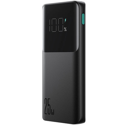 Batería Externa Joyroom JR-PBF20, 10000mAh, 25W, QC + PD, 1 x USB-C - 2 x USB-A, Negra