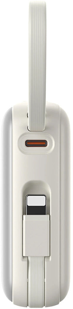 Batería Externa Joyroom JR-PBF27, 10000mAh, 22.5W, PD, 1 x Lightning - 2 x USB-C, Blanca