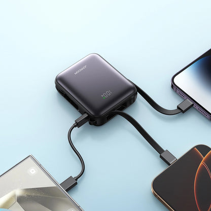 Batería Externa Joyroom JR-PBF27, 10000mAh, 22.5W, PD, 1 x Lightning - 2 x USB-C, Negra
