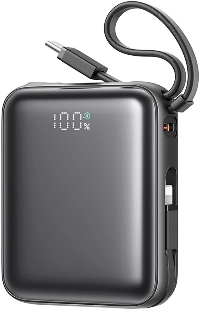 Batería Externa Joyroom JR-PBF27, 10000mAh, 22.5W, PD, 1 x Lightning - 2 x USB-C, Negra