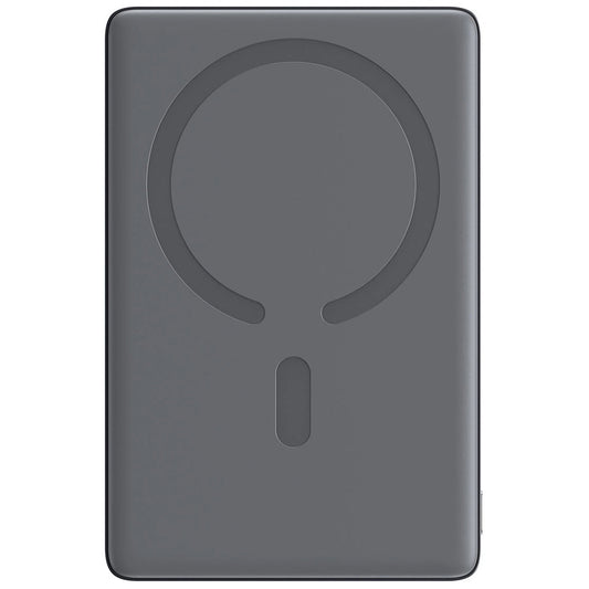 External Battery Joyroom JR-PBM08 MagSafe, 5000mAh, 20W, PD + FQI, 1 x QI - 1 x USB-C, Grey