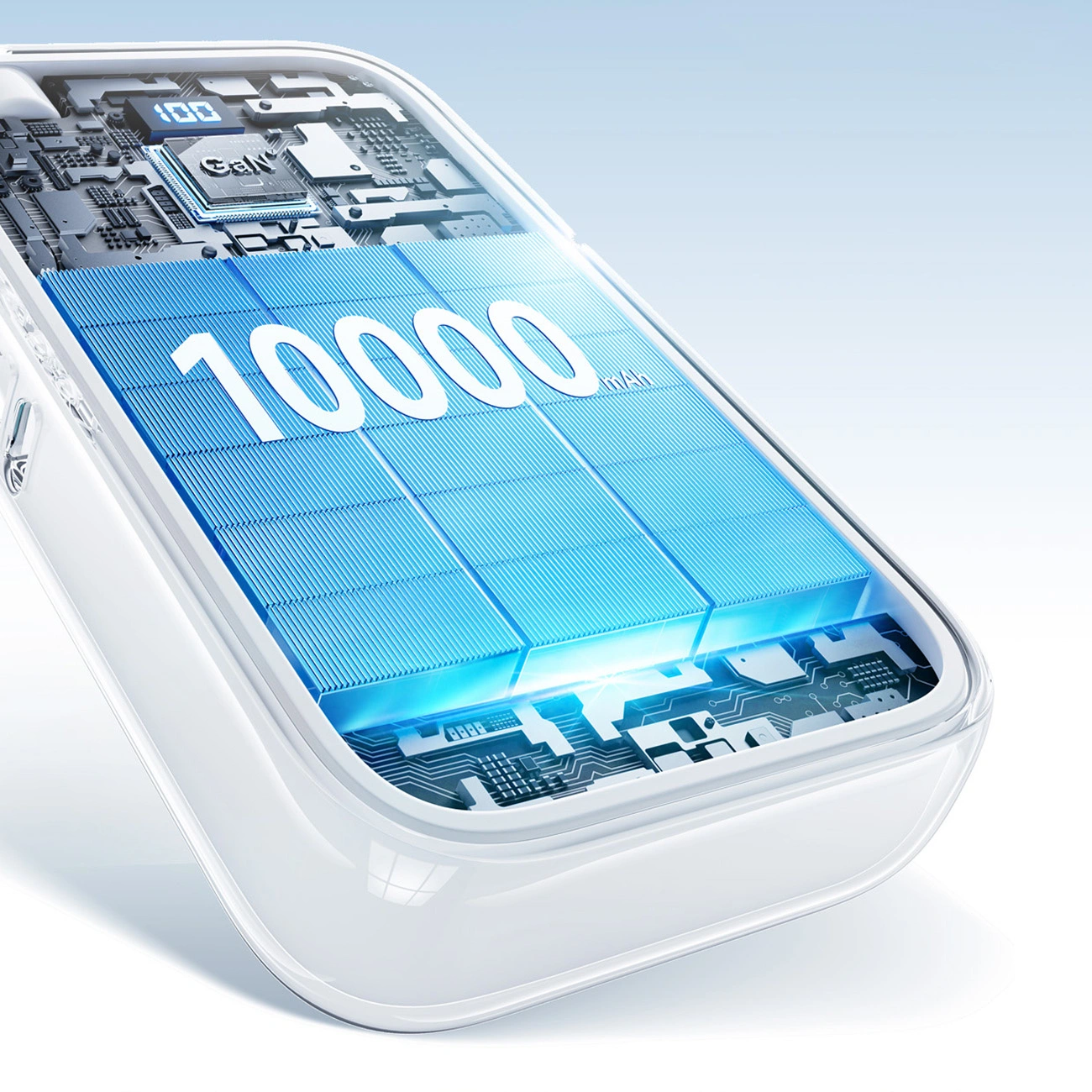 Joyroom JR-PR2L External Battery, 10000mAh, 35W, QC + PD, 1 x Lightning - 1 x USB-C, White