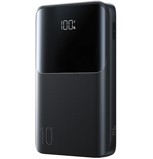 Batería Externa Joyroom JR-QP191, 10000mAh, 22.5W, QC + PD, 1 x USB-A - 2 x USB-C, Negra